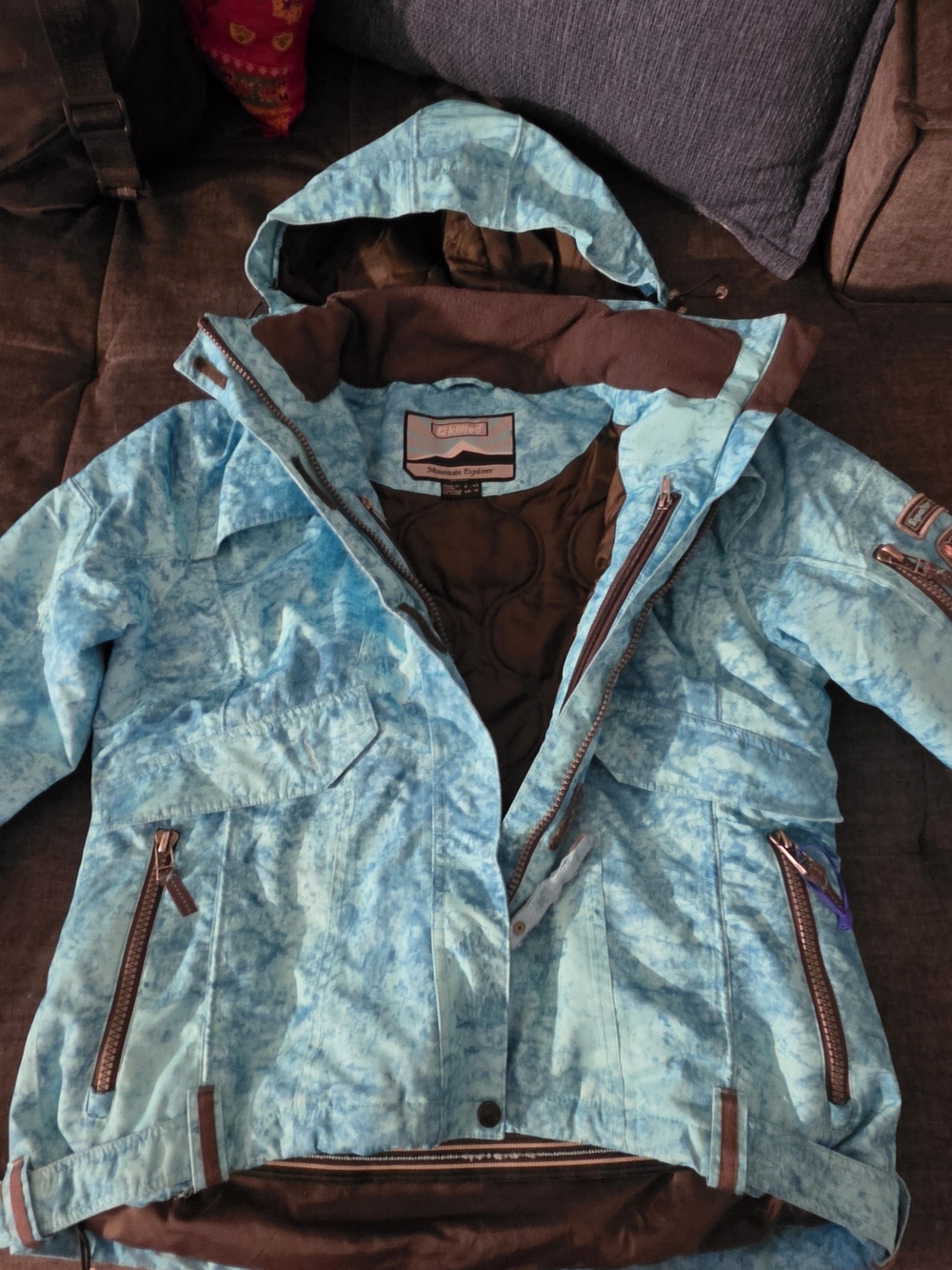 Blue Adult Unisex Hooded Ski/Snowboaeding Winter Jacket - (Brand: Unbranded)